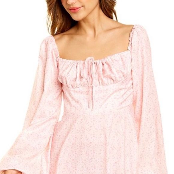 To My Lovers Tye Front Mini Dress Sz L nwt bundle item 3 items save 20%+dis ship - Picture 2 of 5